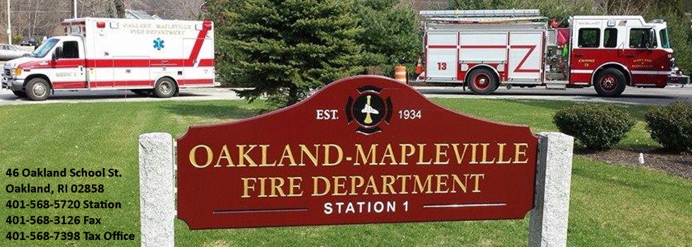 Oakland Mapleville Fire Department | Oakland, RI 02858