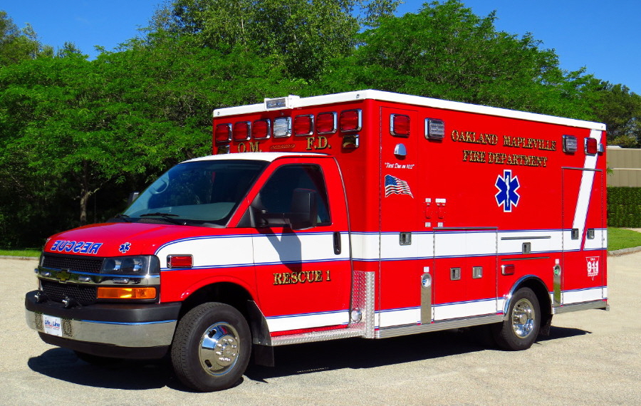 Oakland Mapleville Fire Department Rescue 1